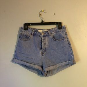 highwaisted jean shorts